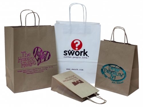 Paper Shopping Bags: Printed, w/ handles, best seller for retail ...