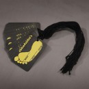 Stringed Hang Tags Black Yellow Abbadabbas Shoe Store
